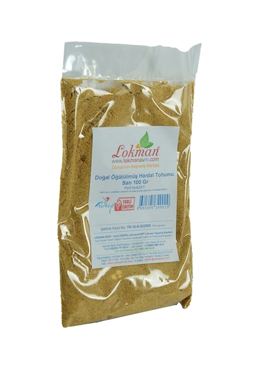 Lokman Avm Hardal Tohumu Öğütülmüş Doğal Sarı 100 G