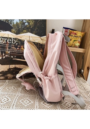 Gençler İçin Şık Ve Fonksiyonel Okul Çantası, Dayanıklı Sırt Çantası, Ergonomik Tasarım, Hafif Ve Spor Çanta Pembe