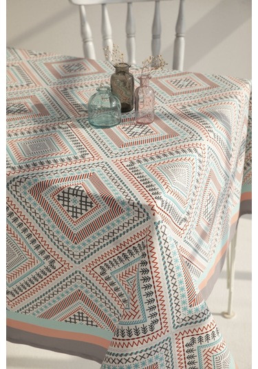 Ays Home Mint Etnik Desen Yemek Masası Örtüsü