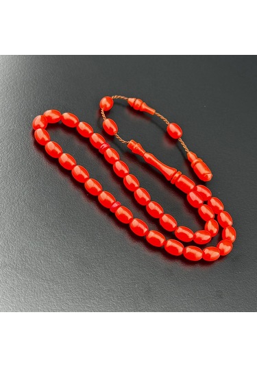 Günlük Bürokrat Boy Sıkma Kehribar Tesbih Hcz-model Gkyrde Turuncu