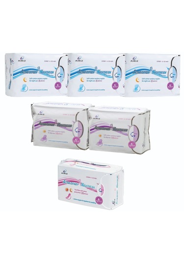 Airiz 8li 3, 10lu 2, 30lu 1 Paket Hijyenik Kadın Pedi