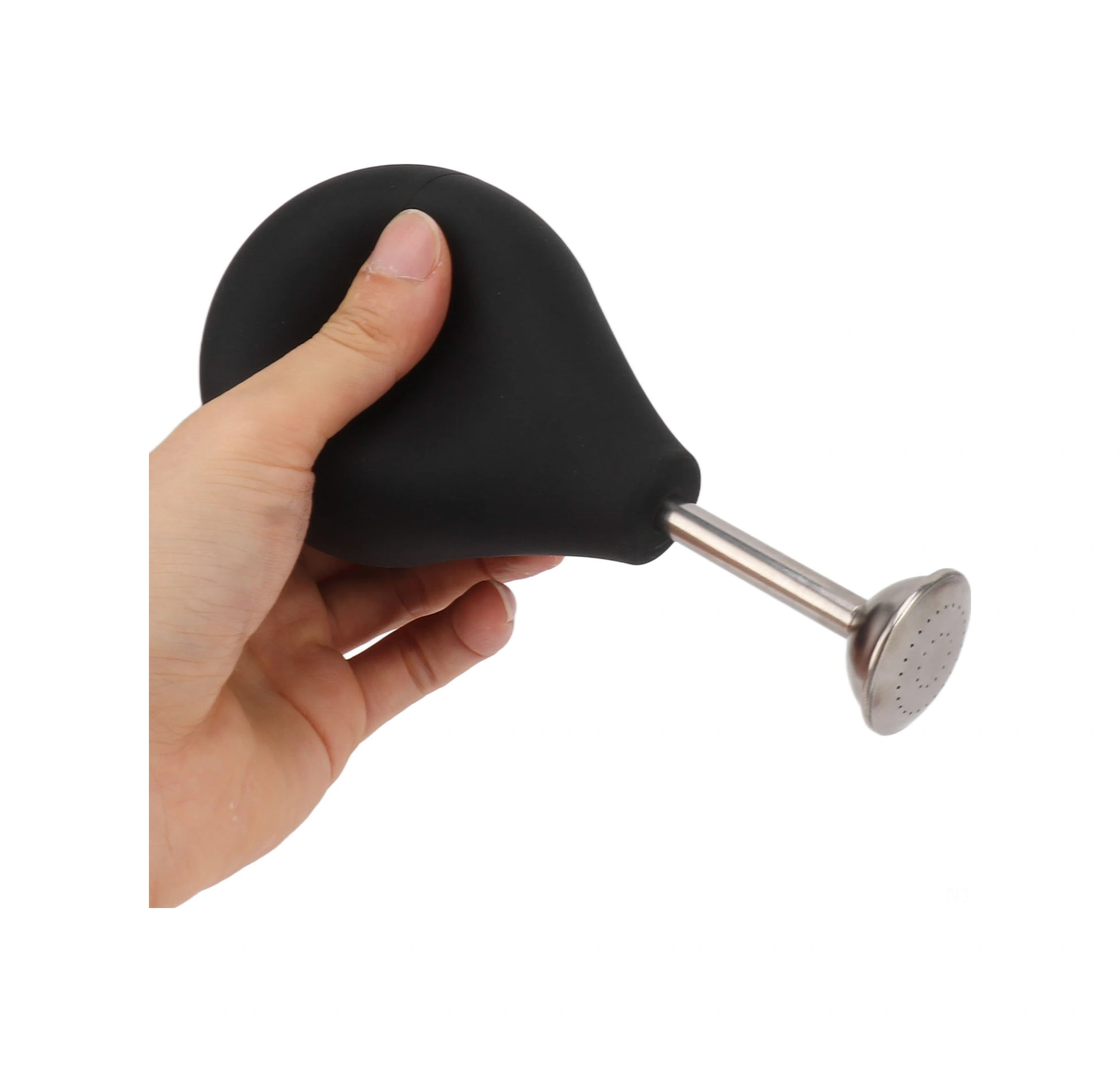 Vkemall Bahçe Sulama Aleti Silikon Long Spout Sulama Kuşağı Ev Bahçesi Bitki Sulama, Temizlik Sprayer Multifonksiyonel 224ml Siyah