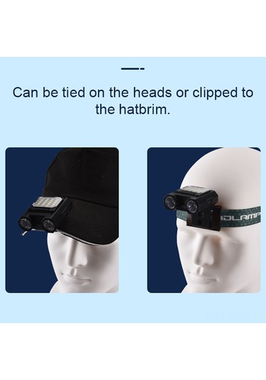 Aubyhe Usb Şarjlı Abs Kafa Feneri, 400lm Beyaz/red/mavi Işık, Dış Mekan Ve İş Aydınlatması, Uyarı Işığı Fonksiyonu Siyah