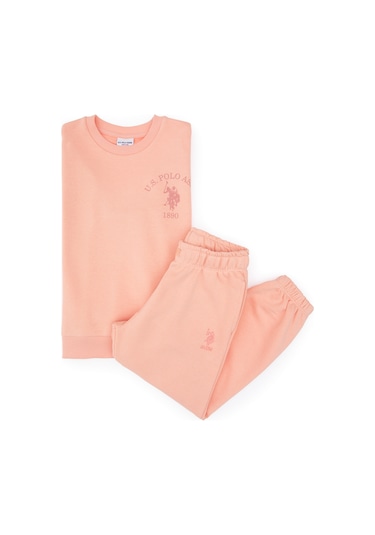 U.s. Polo Assn. Kız Çocuk Somon Pijama Takım 50318955-vr047 Somon
