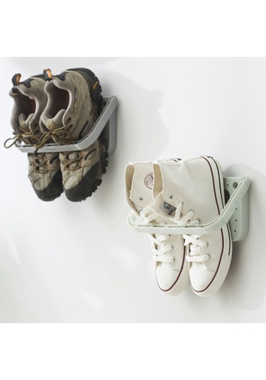 Sones Vakumlu Kupa Çok Fonksiyonlu Katlanır Duvar Askılı Terlik Depolama Rafı Pembe