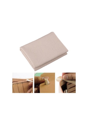 Trendooze Deri Kenar Zımparalama Bezi, Taşınabilir Kendin Bej Bej