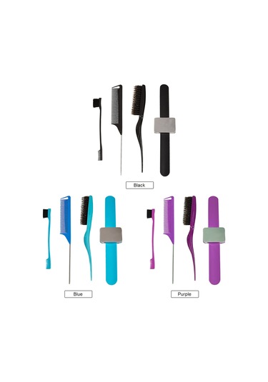 Suofeng 4'lü Saç Tarak Seti - İnce Dişli, Kuyruk Taraklı, Kesim Tarağı Ve Çift Taraflı Fırça İle Anti-statik Saç Bakımı