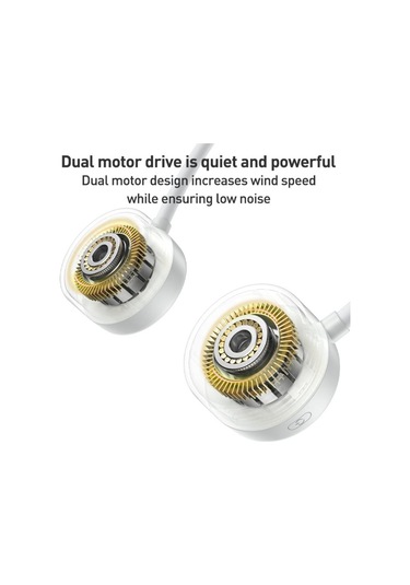 Yesido Yf17 Taşınabilir Surround Boyun Fan Gri Beyaz