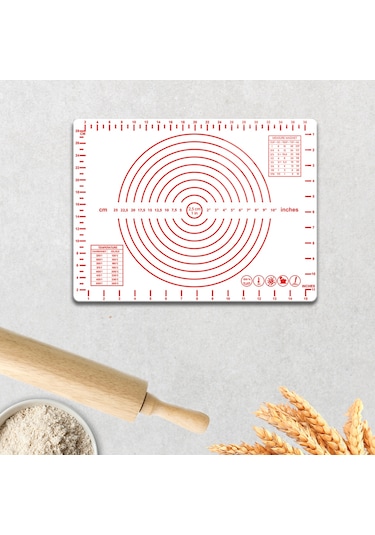 Cam Hamur Açma Matı Düz Renk - Beyaz 30cm X 40cm