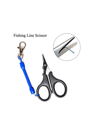 Konesam Balıkçılık İçin Taşınabilir, 2cr13 Paslanmaz Çelik, Dikişli Kesici, Kaymaz El İzi, Portföy Ve Kancalı Balık İpi Makası