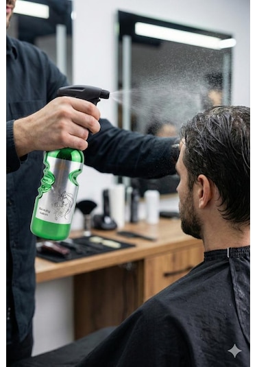 Point Lüks Fısfıslı Kuaför Berber Suluk 500 Ml Yeşil 089