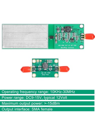 Leezsing Lf/mf/hf Aktif Sdr Anteni, Rtl-sdr Alıcı İçin Geniş Bantlı Anten, Sma Çıkışlı