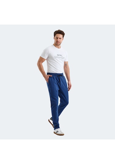 Slazenger VURAL Erkek Cepli Dar Paça Indigo Eşofman Altı