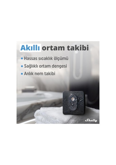Shelly Blu H&t Siyah Bluetooth Sıcaklık Ve Nem Sensörü