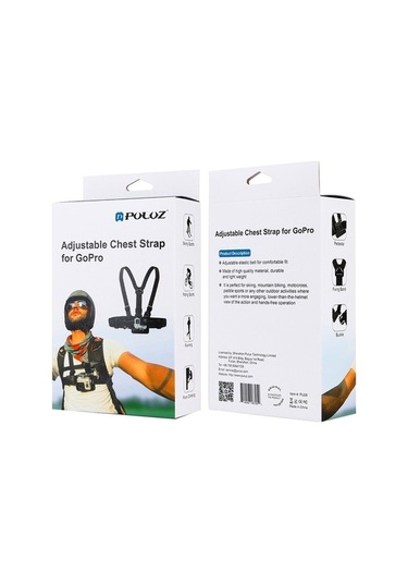 Createtech Puluz Pu26 Gopro Hero4/hero3+ Adaptif Kemer Montajlı Göğüs Kancası, Ergonomik Tasarım