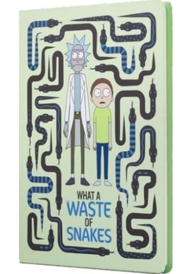 Mabbels Rick And Morty Sert Kapak Butik Defter Yılan Krem