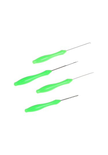 Lemestar 4'lü Plastik Saplı Kaydırmaz Balık Yemi İğnesi Seti - Balıkçılık Araç Gereci