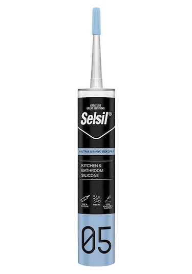 Selsil Duşakabin Mutfak Banyo Silikonu Beyaz 280ml