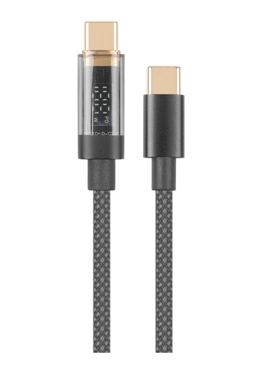 Hadron HDX1300K Dijital Göstergeli Usb To Type-c Hızlı Şarj Kablo