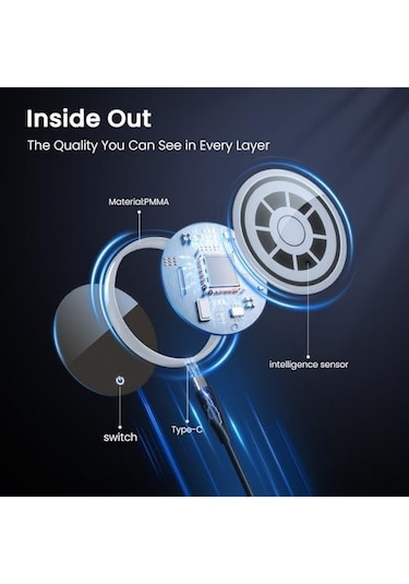 Geeksen 2 Adet Şarjlı Titreşim Sensörlü Led Araba Fincan Tutucu Lambası - 7 Renkli Degrade Araç İçi Dekorasyon Aydınlatma