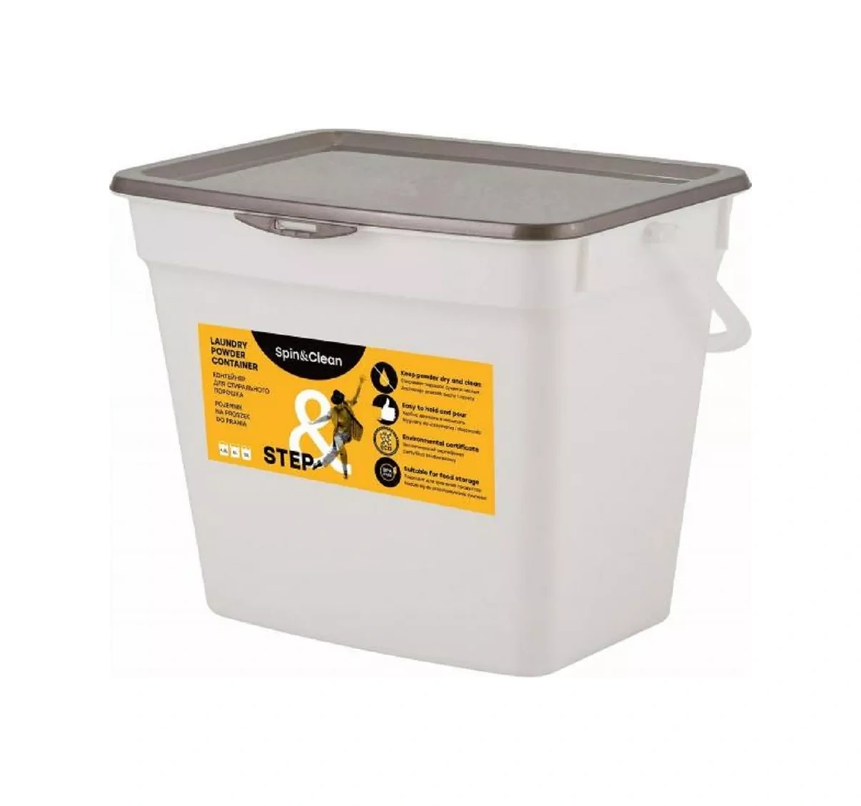 Spin&clean 4,5 Litre Toz Kabı 254651468 Koyu Gri