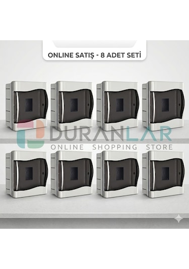 Işıldar 12 Li Sıva Altı Sigorta Kutusu 8 Adet Paket