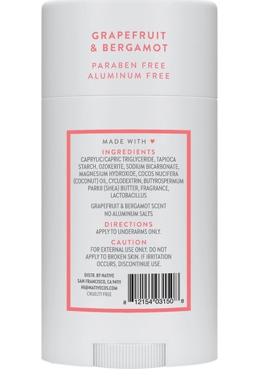 Native Grapefruit & Bergamot Alüminyumsuz Stick Deodorant 75gr
