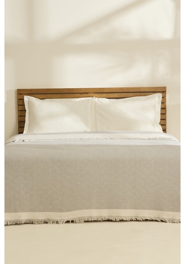 Kaşmir Home Frida Çift Kişilik Pike Gri Gri