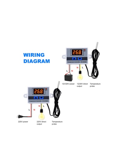 Singree Akıllı Dijital Termostat - 12v 120w Hassas Sıcaklık Kontrol Cihazı