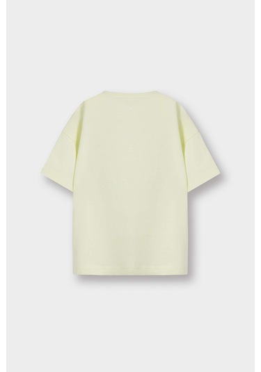 Defacto Erkek Bebek Bisiklet Yaka Baskılı Kısa Kollu Tişört E1076a525smgn240 Yeşil