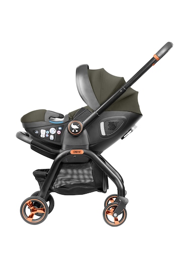 Merkür Bebe Onyx 2'si 1 Arada Oto Koltuğu Bebek Arabası Yeşil