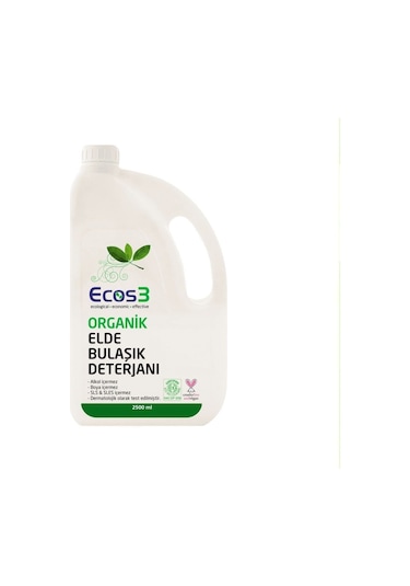 Ecos3 Organik Elde Sıvı Bulaşık Deterjanı 2500 ML
