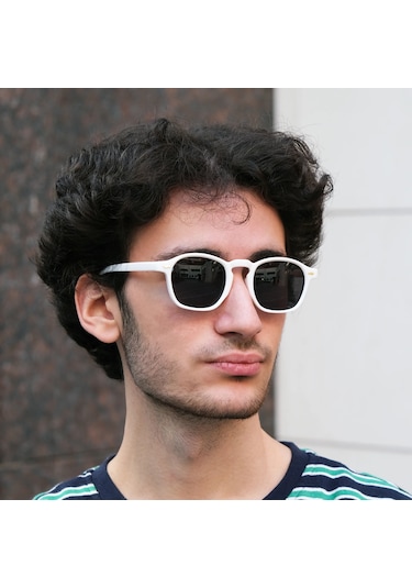 Rafael Beyaz Unisex Güneş Gözlüğü