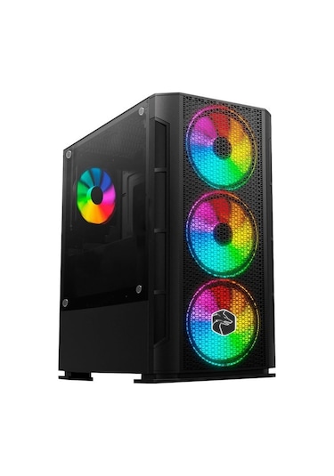 Gametech Xcoler Mesh 4x120mm Rainbow M.ATX  Bilgisayar Kasası