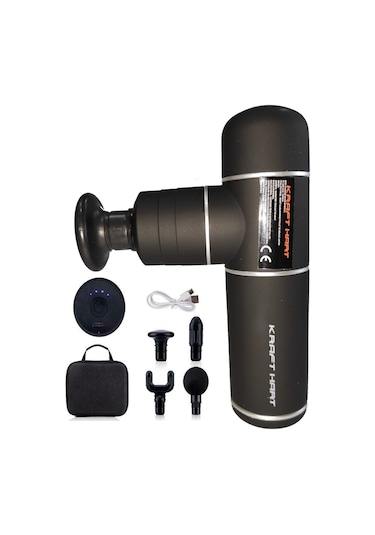 Kraft Hart Mini Masaj Tabancası Aleti Siyah Çok Renkli