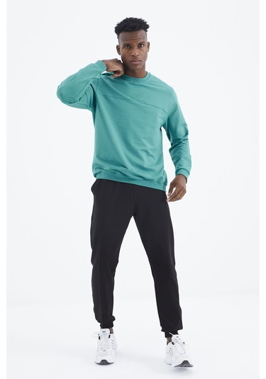Tommy Life Keith Deniz Yeşili - Siyah Basic Erkek Eşofman Takım - 85231 Yeşil - Siyah