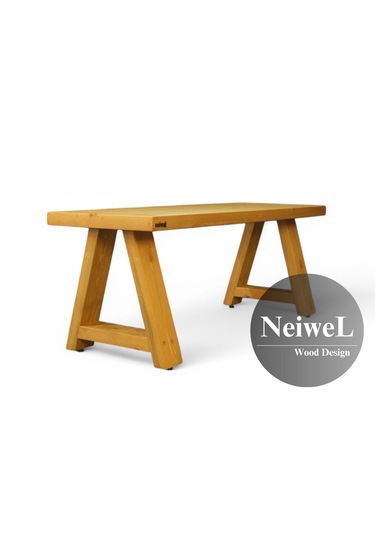 Neiwel Garden Nua Doğal Ahşap Bank Ahşap