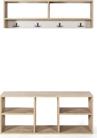 Duo Portmanto & Ayakkabılık, Askılık, Çift Modüllü Safirmeşe