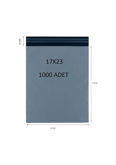 Cac Plastik 17x23+5 Cepsiz Kargo Poşeti 1000 Adet