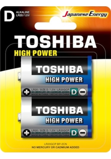 TOSHIBA LR20 HIGH POWER BÜYÜK PİL 2Lİ