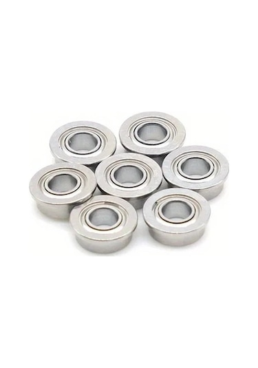 Dashanshop 5 Adet Mf148zz 8x14x4mm Mini Metal Flanged Rulman Hassas Uygulamalar İçin İnce Duvarlı