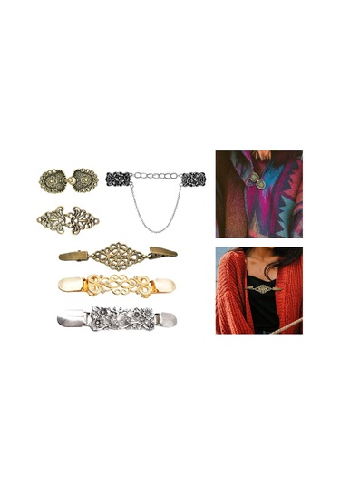 Suntek Kazak Broş Klip Metal Dekorasyon Ceket Elbiseler Giyen