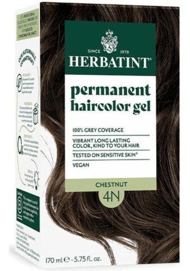 Hebatint Permanent Haircolour Gel 4n Brown 170ml