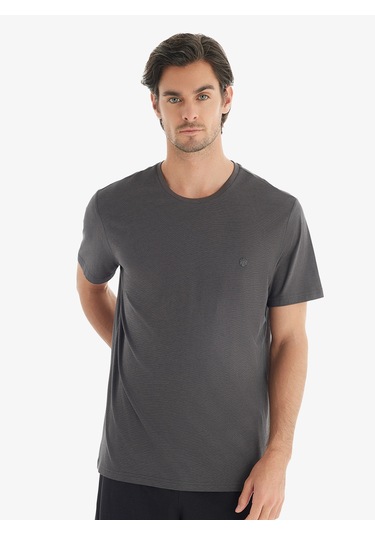 Erkek T-shirt 40705 - Antrasit Antrasit