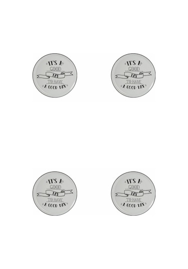 Porland Be Happy Düz Tabak 20cm 4'lü 04ap020381