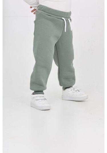 Toontoy Erkek Çocuk T Nakışlı Eşofman Alt Koyu Yeşil