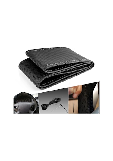 Otokılıfcı Sarmalı Dikmeli Noktalı Model Deri Direksiyon Kılıfı