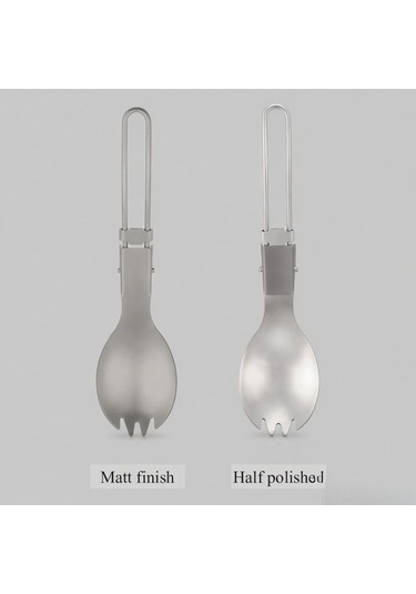 Xiyyadms Titanyum Çelikleyici Kollapsible Kaşık-çatal: Hafif, Dayanıklı, Kamp Ve Ev Kullanıma Uygun 15cm Açık, 8.8cm Katlanmış Çok Renkli