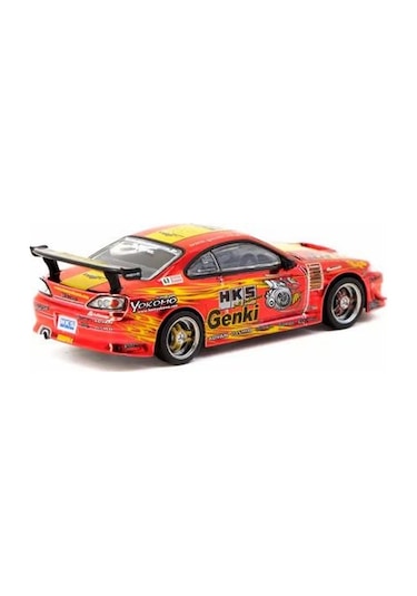Tarmac Works 1/64 Hks Hiper Silvia Rs-2 Red Chrome 1/64 Model Araba