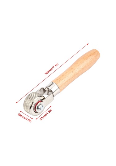 Geeroyoo Orta Boy Lastik Tamir Aracı, Ahşap Kollü Basma Rulmanı - Hava Giderici, İyi Tutuş Ve Hızlı Tamir Sağlar